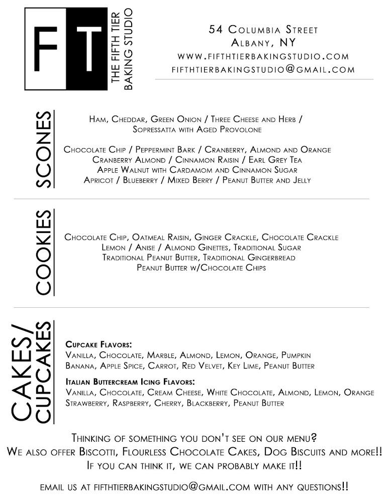 The Fifth Tier Baking Studio and Coffeehouse Menu image 3